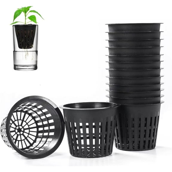 25Pcs/50Pcs Net Pots, Hydroponics Cup, Net Cups for Indoor or Outdoor Growing, 2 inch/3inch
