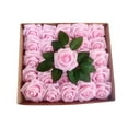 thumbnail image 1 of 25Pcs Artificial Flowers Fake Roses with Stems, Pink Boxed Foam Roses for DIY Bouquets Centerpieces Wedding Party Arrangement Bridal Shower Decor, 1 of 2