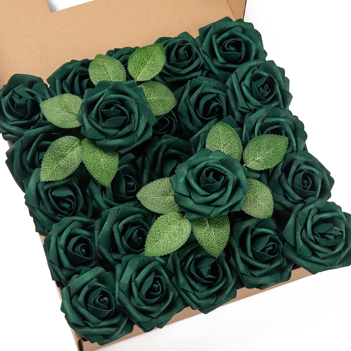 Imoment 25pcs HighQuality Latex Foam Artificial Roses, Real Touch