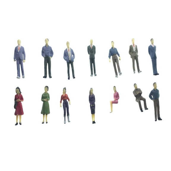 25Pcs Assorted Poses Model Train Layout Miniature People Figurines Perfect For DIYer Crafts And Exhibits Decoration