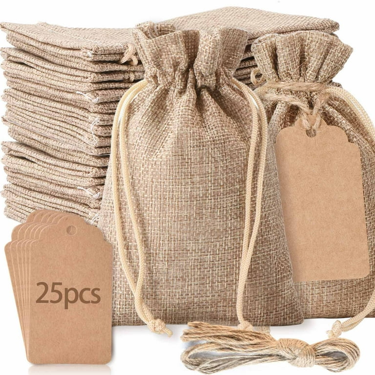 Burlap favor bags walmart clearance