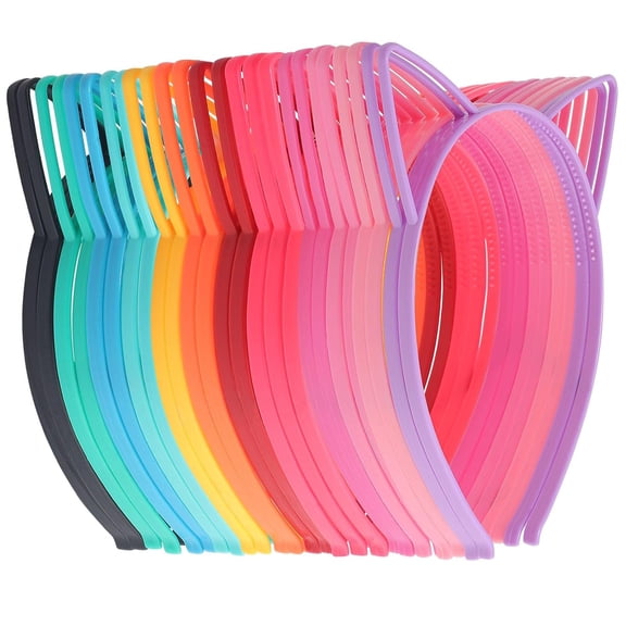 25Pcs Cat Ears Headbands for Women Plastic Kitty Hairbands Cat Ear Hair Hoops Halloween Decorations Hair Accessories for Women Favor for Party Costume Daily Wearing