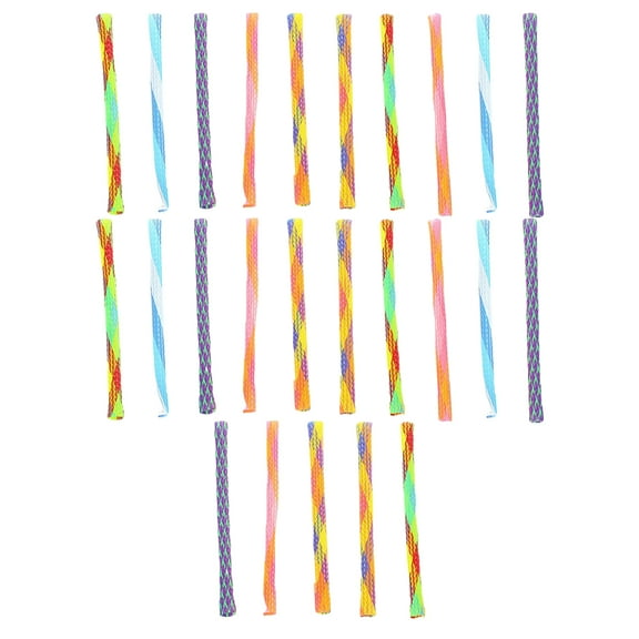25Pcs Cats Grinding Toy Colorful Tube for Kitten Chew Better Attract Cats Spring Tube Shape Exercise Training