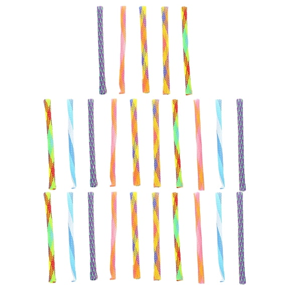 25Pcs Cats Grinding Toy Colorful Tube for Kitten Chew Better Attract Cats Spring Tube Shape Exercise Training