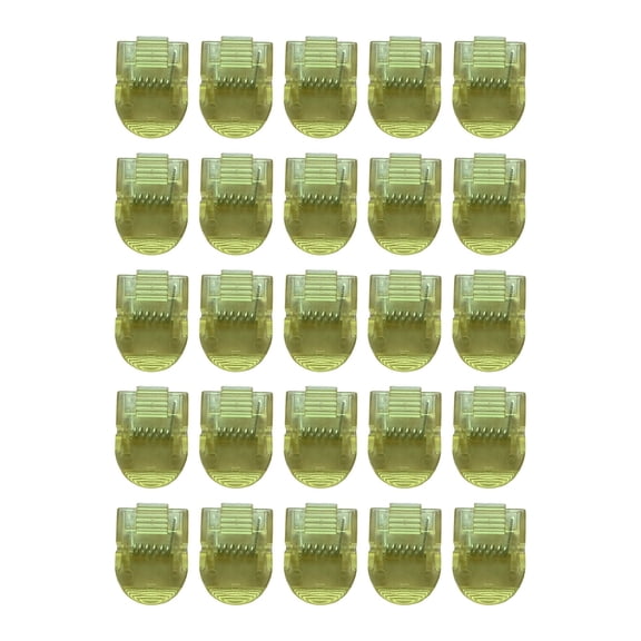 25Pcs Cubicle Clips, Fabric Panel Cubicle Accessories Fabric Partition Panel Messages Hooks Office Photos Wall Clips for Notes Memos(Yellow)