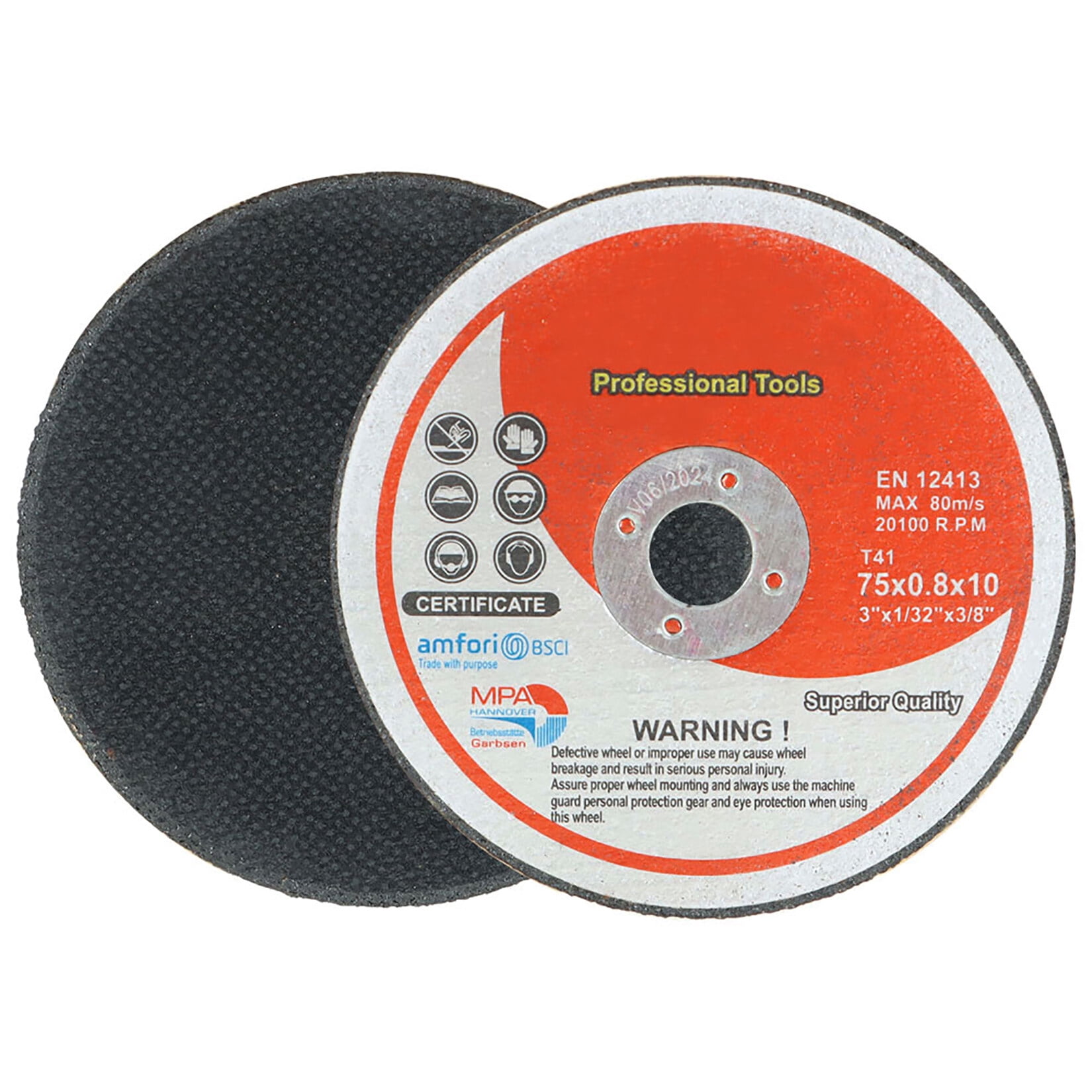 25Pcs Cut-Off Wheels 3" x 1/32" x 3/8" Metal and Stainless Steel ...