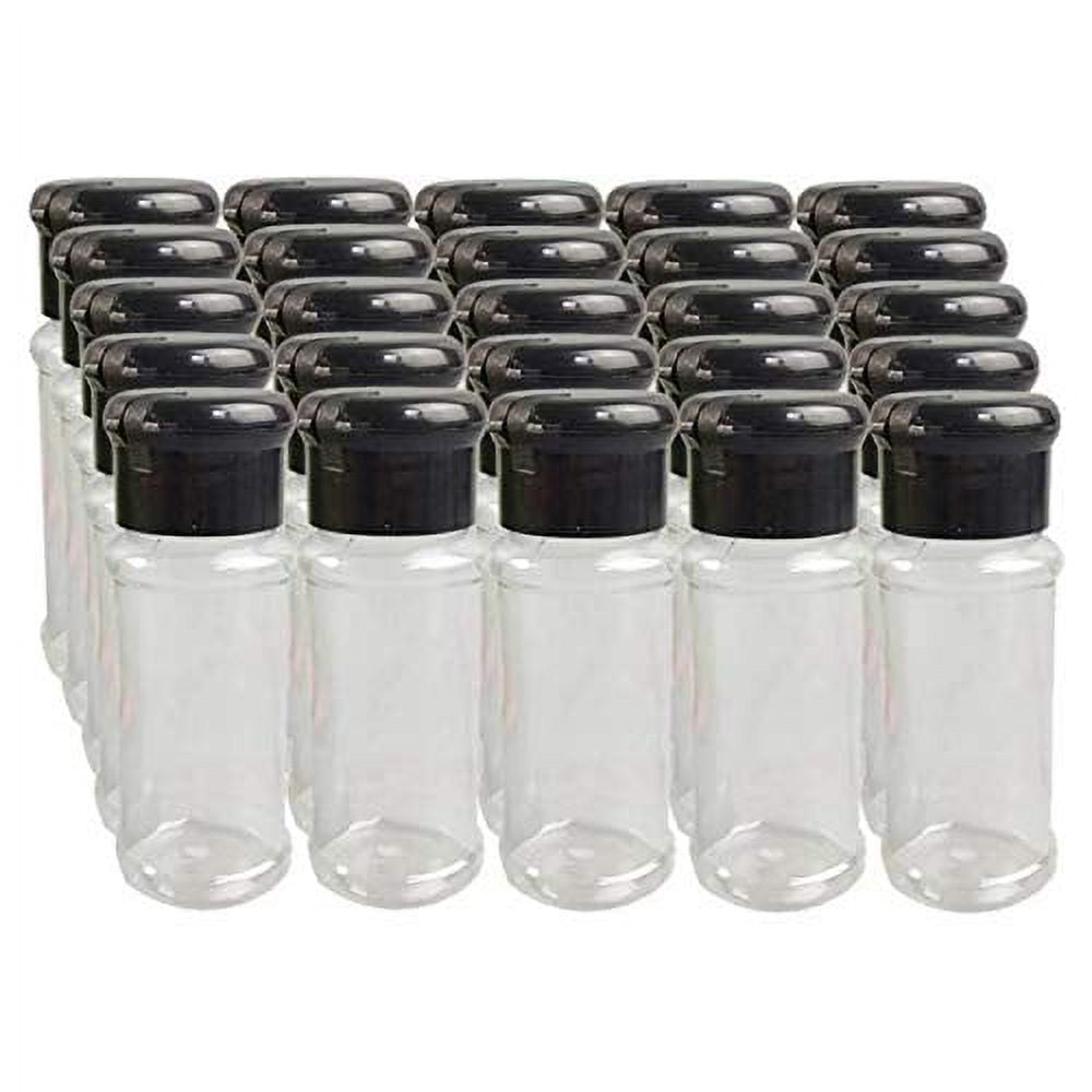25Pcs Empty Plastic Spice Bottles Set for Storing Barbecue Seasoning