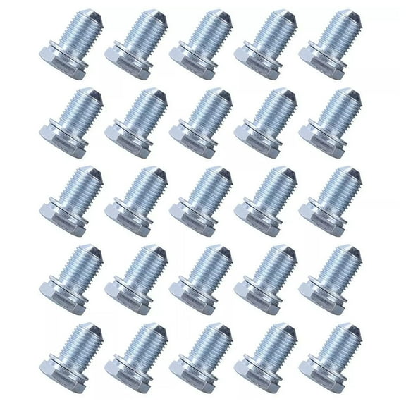 25Pcs Engine Oil Pan Drain Plug Bolt Screw Fits VW Audi 1998-2018 N90813202, N90813201