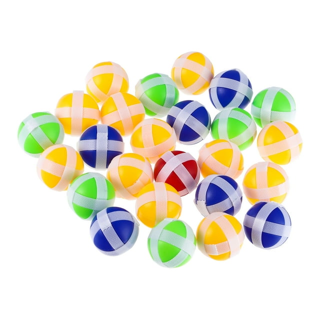 25Pcs Fabric Dart Board Sticky Balls Dart Hook and Loop Balls Darts