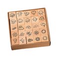 thumbnail image 1 of 25Pcs Flower Butterfly Decorative Stamp Weather Themed Stamp Stamp for Card Making Scrapbooking Journal Art Craft, 1 of 8