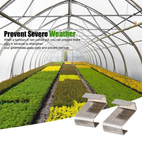 25Pcs Greenhouse Glazing Clips Z Glass Clips Spring Wire Spares Choose QTY Smile Home