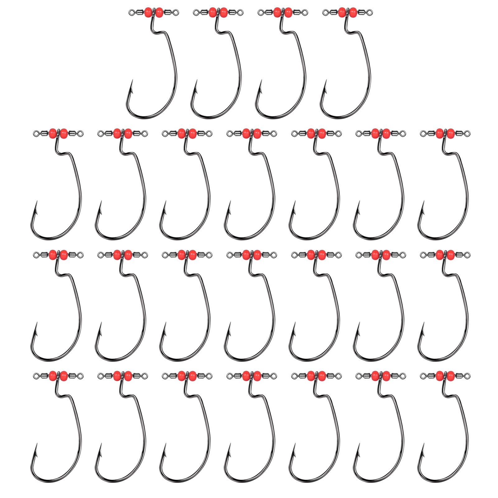 25Pcs In Line Drop Shot Rigs Drop Shot Swivels Hook Quick Install ...