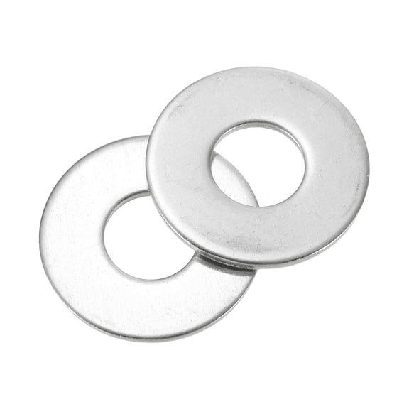 25Pcs M16 304 Stainless Steel Flat Washers Flat Spacers 16mm ID 30mm OD 2mm Thick, Silver