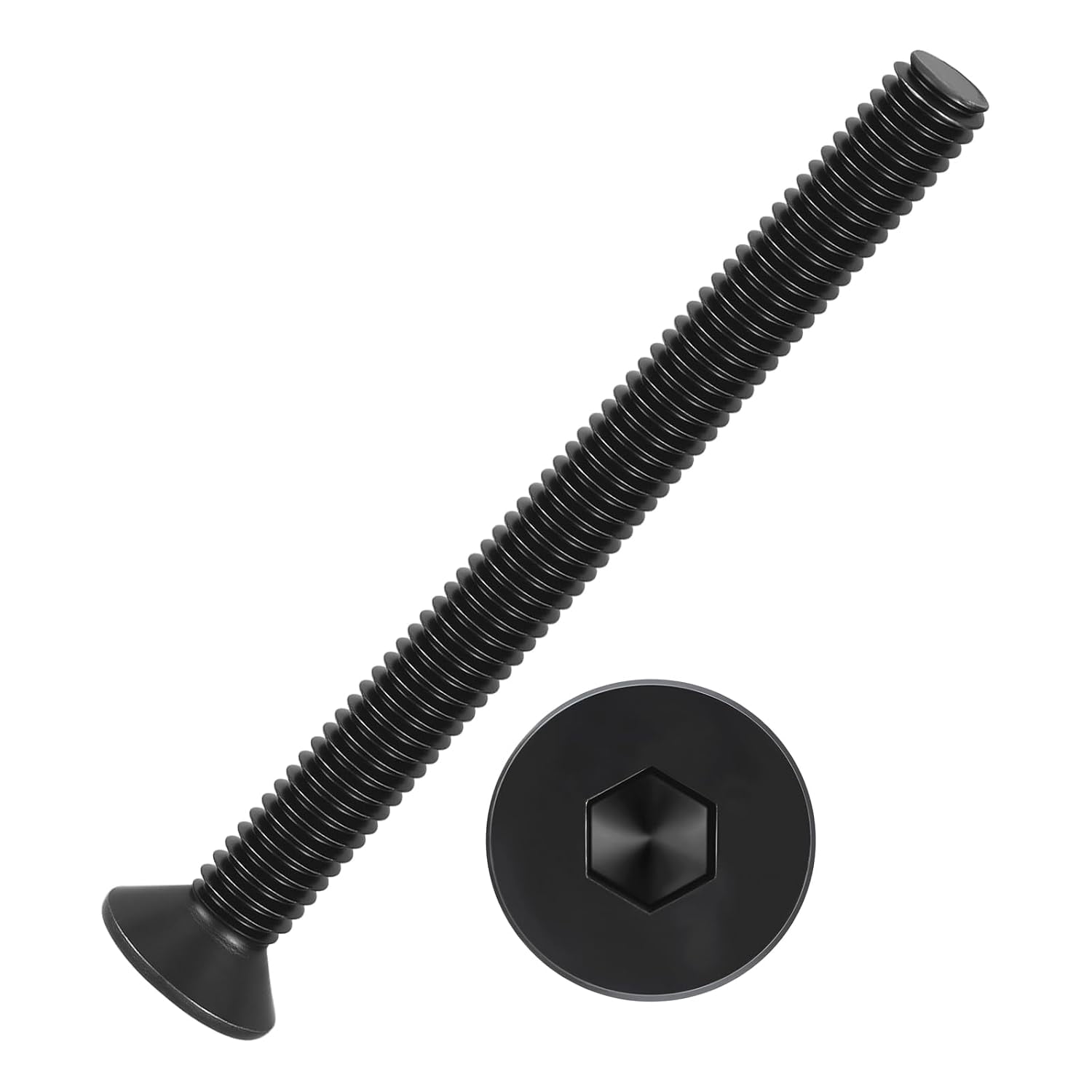 25Pcs[M4-0.7x45] Flat Head Socket Cap Screw Countersunk Bolt - Walmart.com