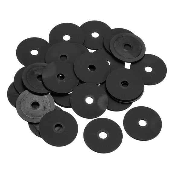 25Pcs M8 Nylon Flat Washers Plastic Washer 8mm ID 40mm OD 2mm Thick, Black