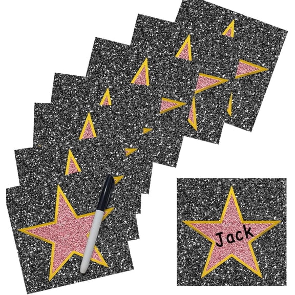 25Pcs Movie Star Stickers - Star, Oscar & Hollywood Party Decorations