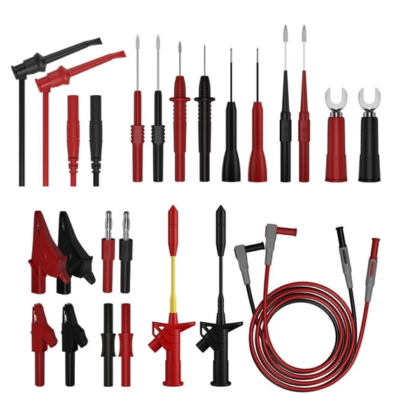 25Pcs Multimeter Test Leads Set Professional Test Leads with Piercing Probes