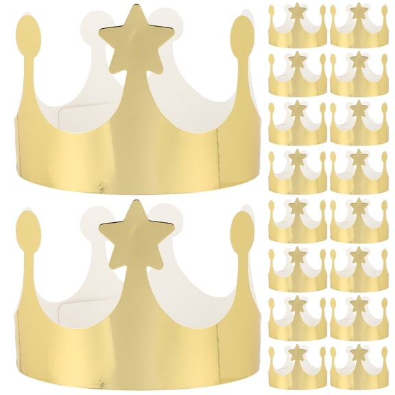25Pcs Paper Crowns for Birthday Celebration Paper Crown Party Hats for Toddler Birthday