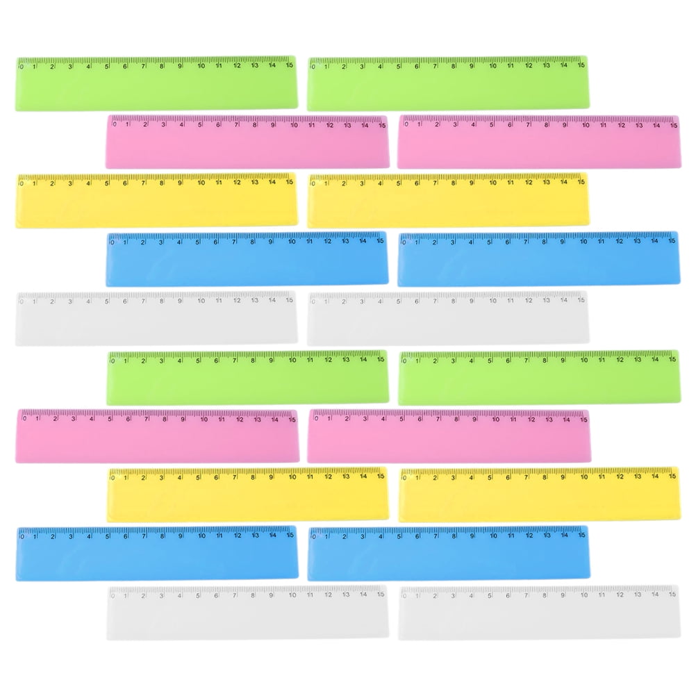 25Pcs Plastic Rulers Kids Rulers Students Rulers Classroom Rulers for ...