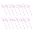 thumbnail image 1 of Pink Heart Shape Straws for Home Made of Plastic Perfect for Valentine Parties and Gifts, 1 of 6