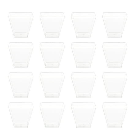 25Pcs Practical Plastic Cups Dessert Shop Party Food Dessert Serving Cups