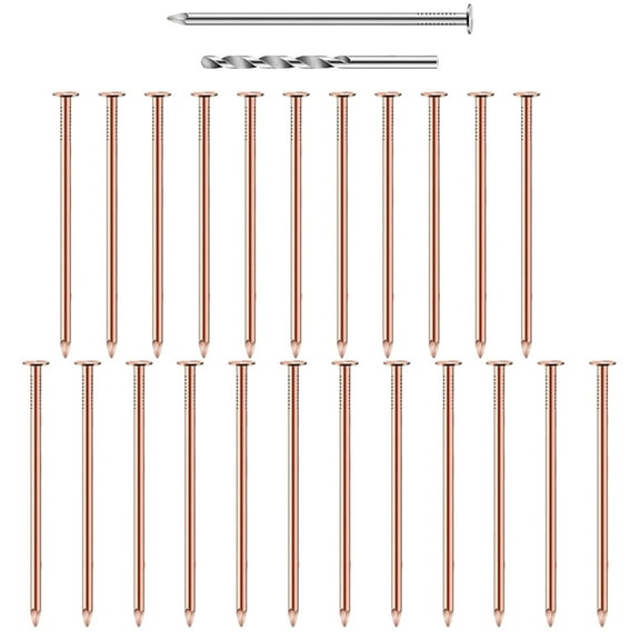 25Pcs Purely Copper Stump Removal Spikes for Killing Trees Removing Stumps Nail
