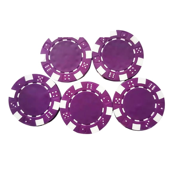 25Pcs Roulettes Game Bingo Chip 11.50g Plastic Casinos Poker Chip Learning Counters Small Poker Chip Metal Coins Enduring