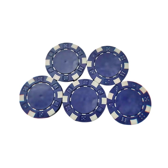 25Pcs Roulettes Game Bingo Chip 11.50g Plastic Casinos Poker Chip Learning Counters Small Poker Chip Metal Coins Enduring