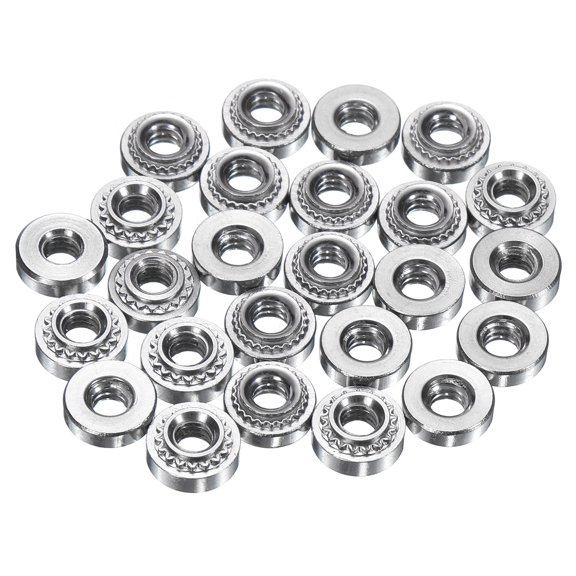 25Pcs Self-Clinching Nuts, #4-40 x 0.11" 304 Stainless Steel Rivet Fastener