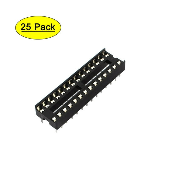 25Pcs Solder Type 28-PIN DIP Integrated Circuit IC Sockets Adaptor