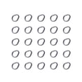 thumbnail image 1 of 25Pcs Stainless Steel Split Rings Solid Metal Fishing Attachments Link Enduring, 1 of 8