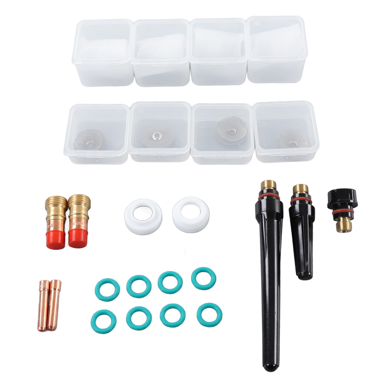 25Pcs Welding Torch Accessories Kit Tig Welding Torch Glass Cup Collet