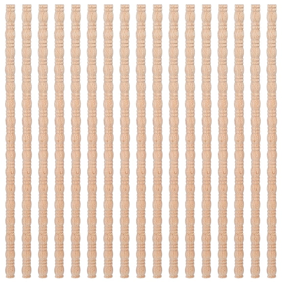 25Pcs Wood Ceiling Molding Wall Trim for Furniture Door Wardrobe 402x14x6mm