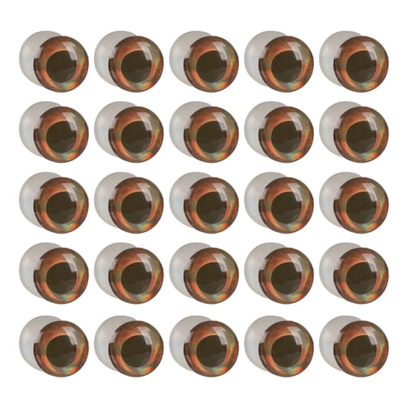 25Pcs/pack Fishing Dumbbell Eye Set, 6mm/8mm/10mm Light Weight Fly Tying Accessory For Freshwater And Saltwater Anglers
