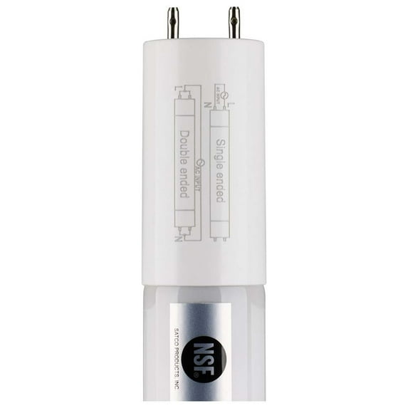 Satco S11745, 14 W, 4 ft, T8, 5000 K, G13 Base, LED Tube