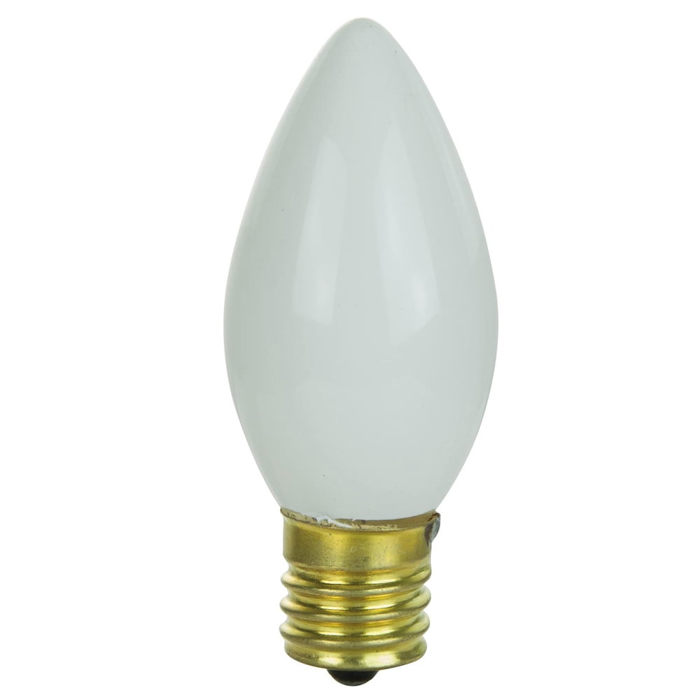 Intermediate Base 25Pk - SUNLITE 7w C9 120v Intermediate Base White Bulb - Walmart.com