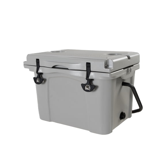 25QT Portable Cooler, Insulated Hard Cooler with Bottle Opener, Cup Holder, Forming Ruler, 5-7 Day Ice Retention, Travel, Beach, Camping, Fishing