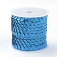thumbnail image 1 of 25Roll Eco-Friendly Plastic Paillette Beads Sequins Beads Ornament Accessories Flat Round Deep Sky Blue 6mm 5m/roll, 1 of 4