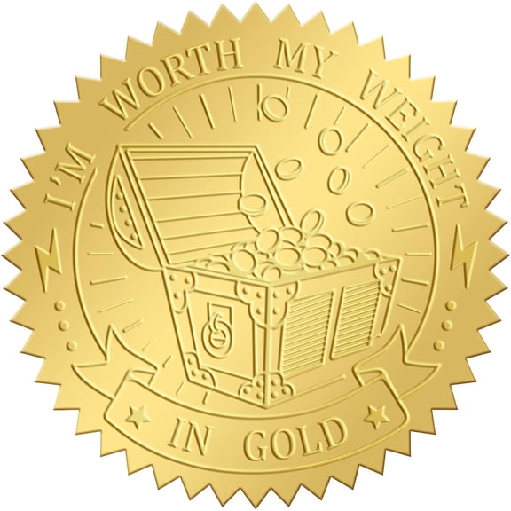 25Sheet Plastic Self Adhesive Gold Foil Embossed Stickers Medal Decoration Sticker 50x50mm 4pcs/sheet DIY