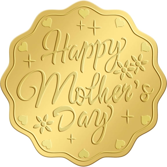 25Sheet Plastic Self Adhesive Gold Foil Embossed Stickers Medal Decoration Sticker 5x5cm 4pcs/sheet Creative Craft