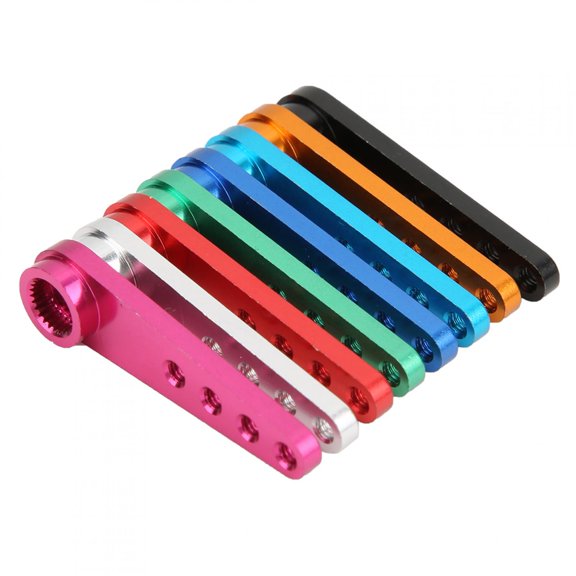 25T Aluminum RC Servo Arm, Durable Alloy Upgrade For RC Cars Futaba/JR Servos, 8 Colors