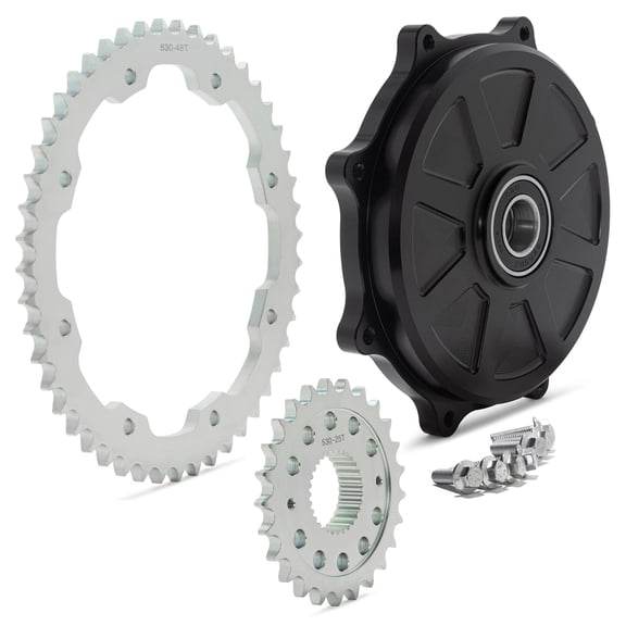25T Front 48T Rear Sprockets Conversion Kit for Harley Touring Twin-Cam M8 09-23