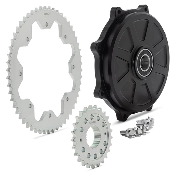 25T Front 54T Rear Sprockets Conversion Kit for Harley Touring FLT FLH Twin Cam M8 09-UP