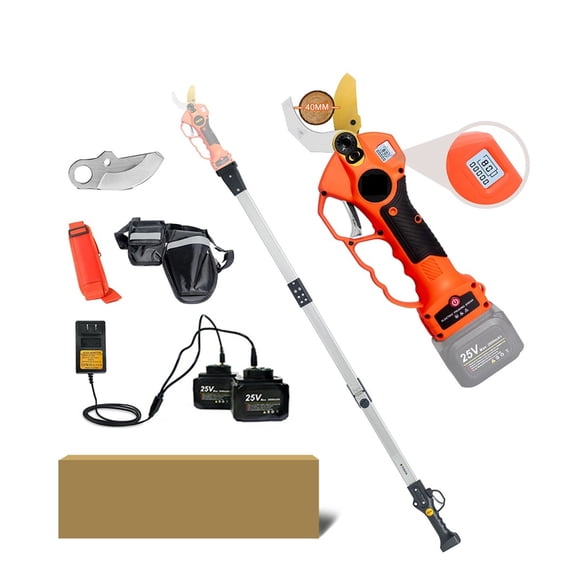 25V 40mm Wireless Electrical Pruning Shears, Effective Shear, Size Of Fruit Branches, Bonsai, 12 Hours Of Work ,Easy to Operate