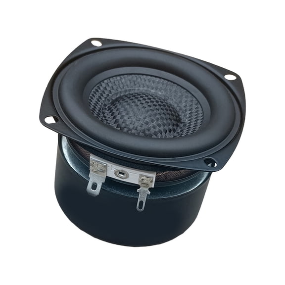 25W 3" Square Bass Speakers Shockproof Metal Rubber Body HiFi Sound Systems Glass Fiber Woven Woofer