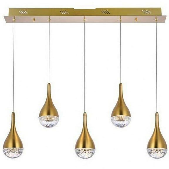 25W 5 Led Pendant in Modern Style-9 inches Tall and 4.5 inches Wide Bailey Street Home 390-Bel-5048068