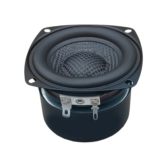 25W 6/8Ohm 3" Square Bass Speakers With Glass Fiber Woven Cones Strong Constructin 86dB Sensitivity