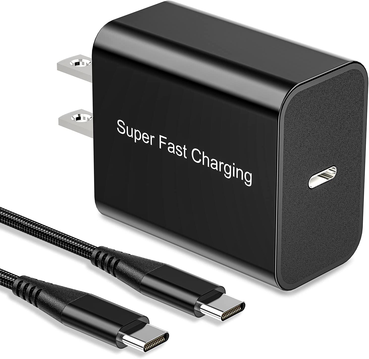 25W Charger Block and Cable for Samsung Galaxy S24/S23 Plus/S21/S22 Ultra/S20 FE A14 A53 A52 A25 A55 5G,A54 Z Flip 5/Z Fold 4,Note 20,Pixel 6 7 8 Pro 7A 6A,Super Fast USB C Wall Charging Power Adapter