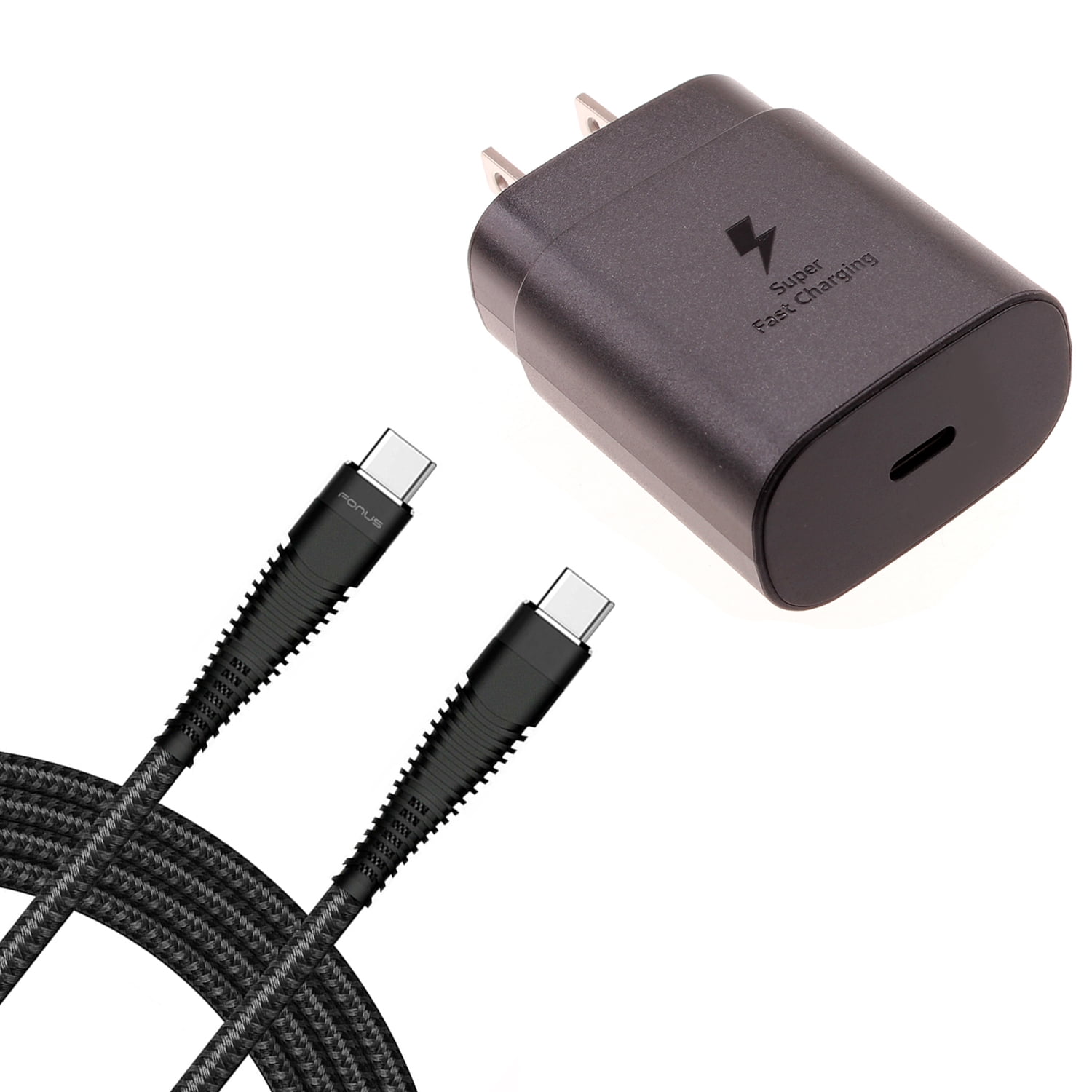 25W Fast Home Charger Compatible With Samsung Galaxy A16/A26/A36/A56 5G - 6ft Long USB-C Cable PD Type-C Power Adapter Cord