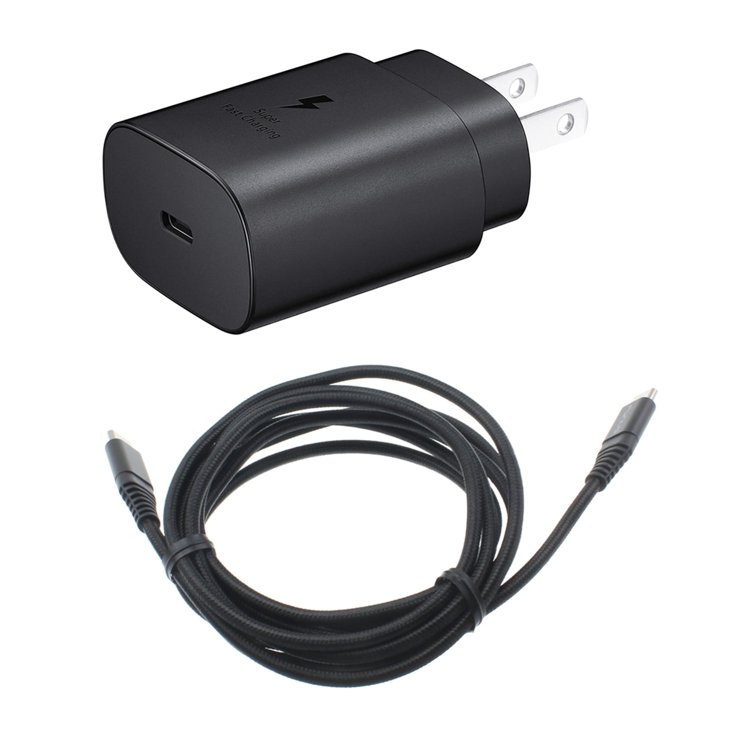 25W Fast Home Charger for Samsung Galaxy S23 FE Phone - PD Type-C 6ft USB-C Cable Quick Power Adapter Travel for Samsung Galaxy S23 FE 6.4" (Fan Edition) Model